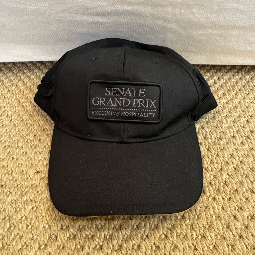 Senate Grand Prix Black Cap 2023. Adjustable. Collectible.